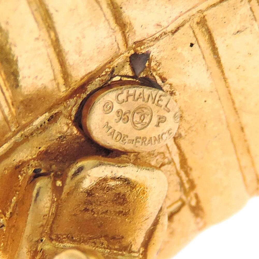 CHANEL Gold Logo Earrings - Picture 6 of 7